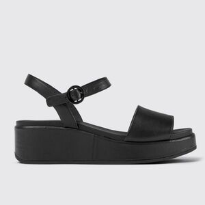 New Camper Misia Leather Wedge Sandals